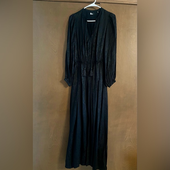 Dresses & Skirts - Blue Ruched Bishop Sleeve Sundress